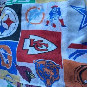 Vintage NFL flat sheet twin